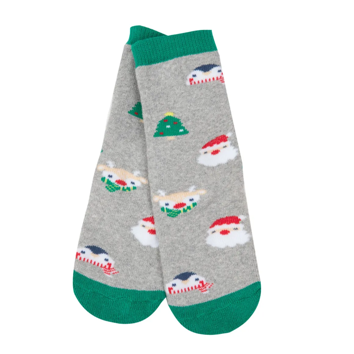 Calze antiscivolo unisex grigie “christmas”