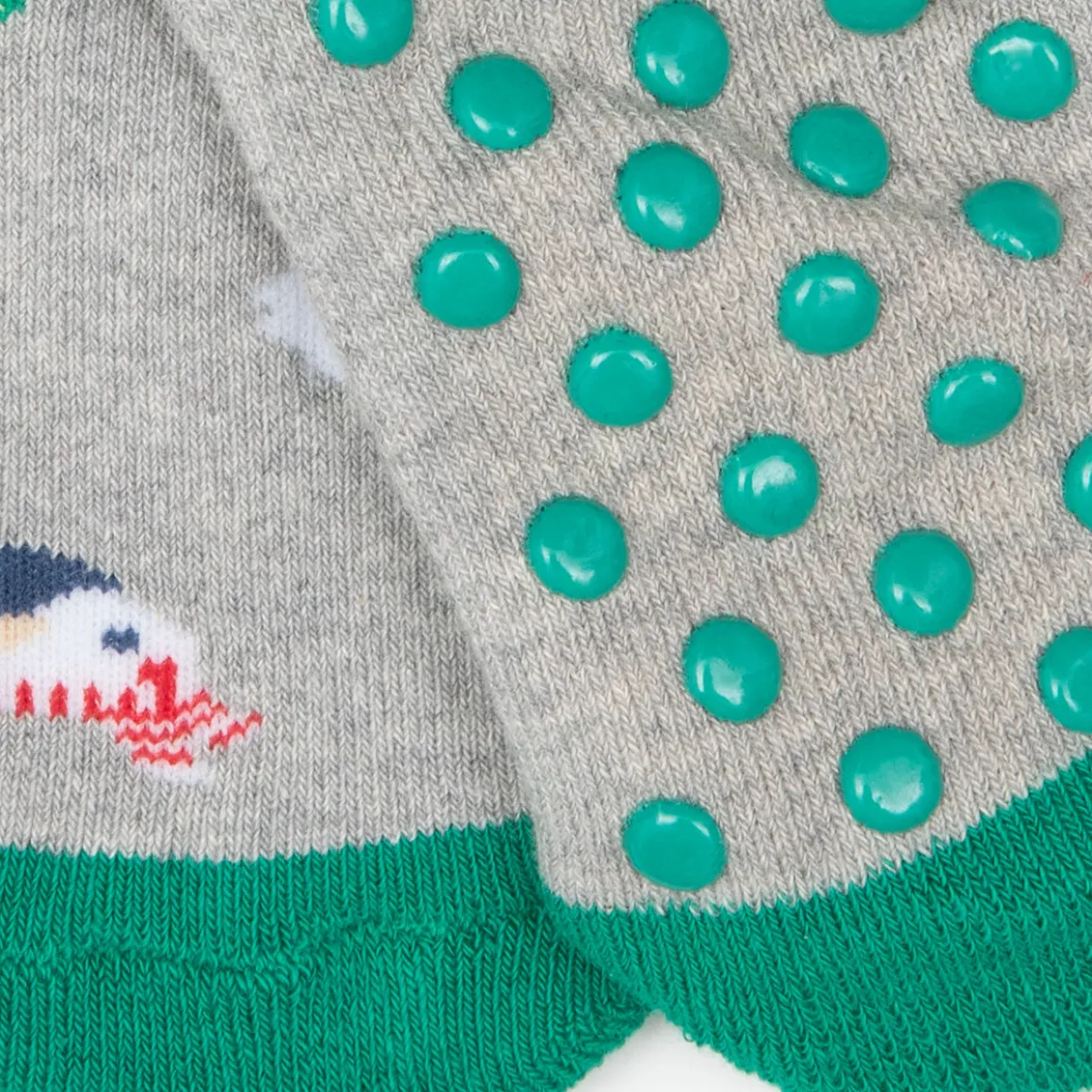 Calze antiscivolo unisex grigie “christmas”