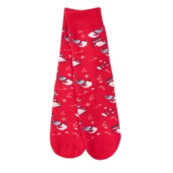 Calze antiscivolo unisex rosse “christmas”