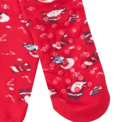 Calze antiscivolo unisex rosse “christmas”