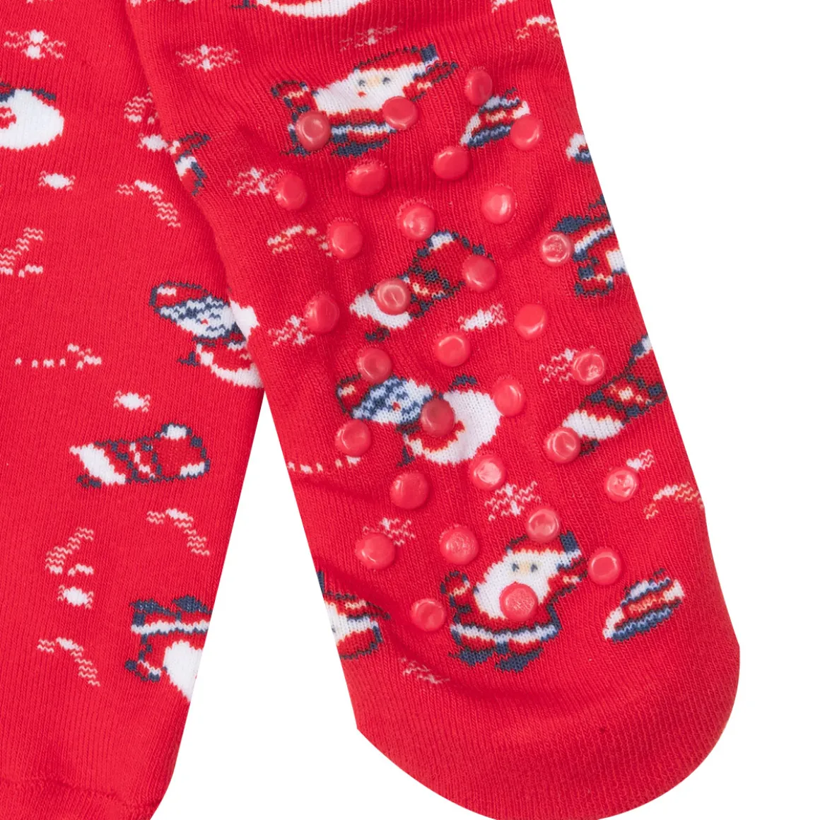 Calze antiscivolo unisex rosse “christmas”