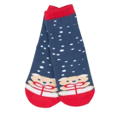 Calze antiscivolo unisex blu “christmas”