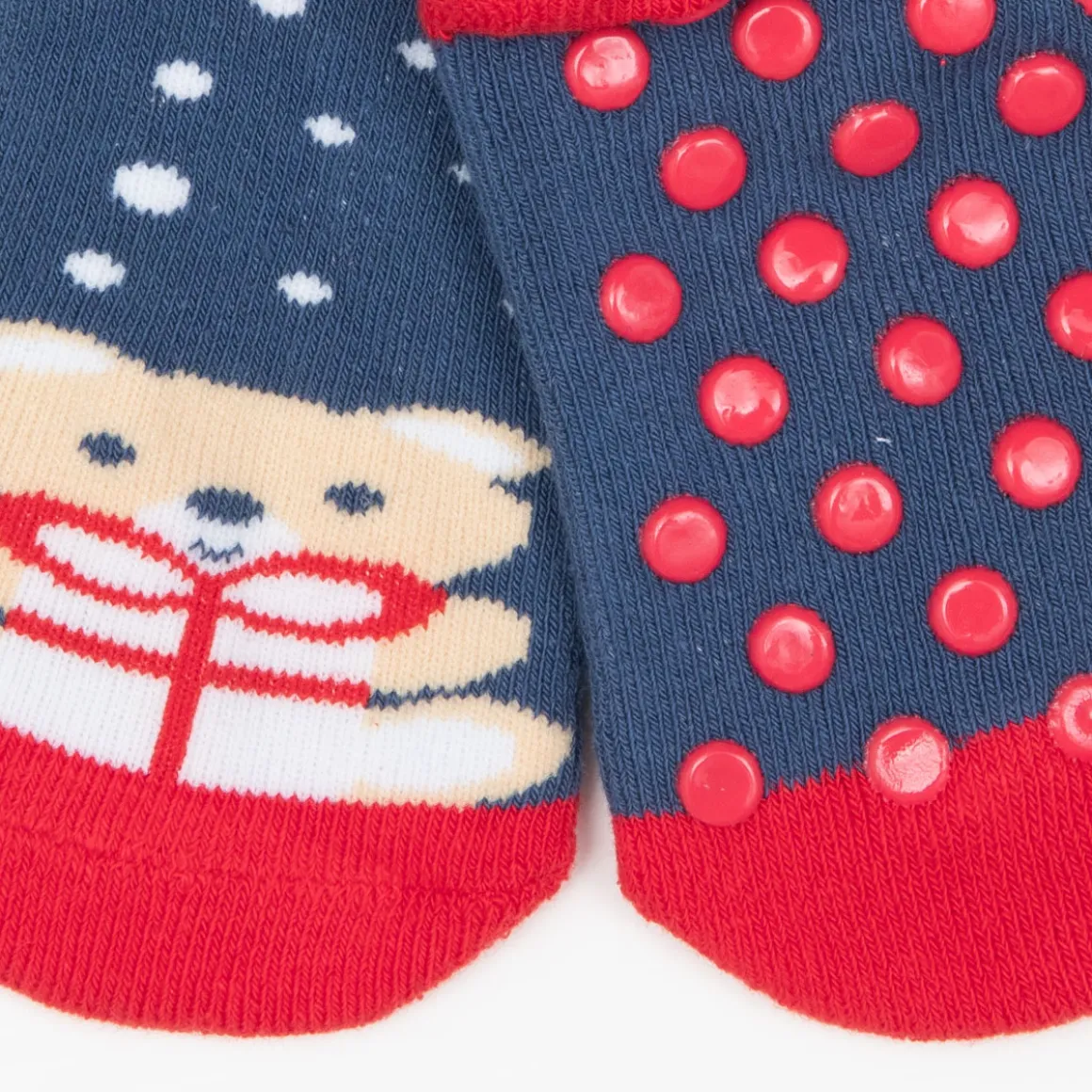 Calze antiscivolo unisex blu “christmas”