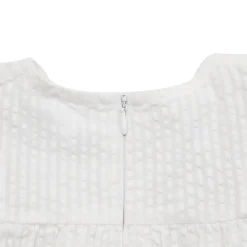 Camicetta giromanica bimba bianca