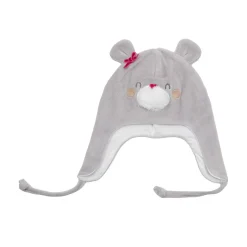 Cappello ciniglia bimba peruvionano “orsetto”