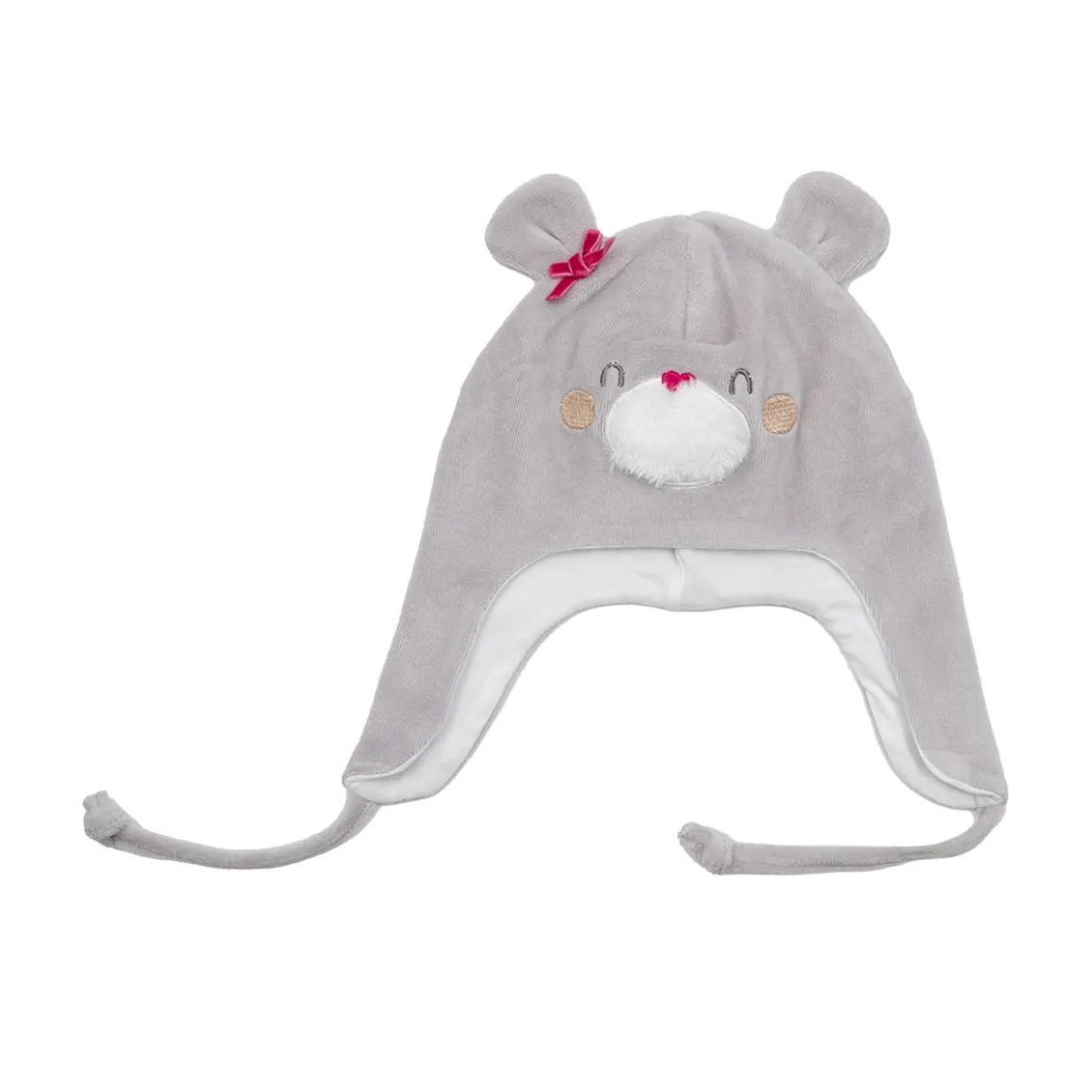 Cappello ciniglia bimba peruvionano “orsetto”