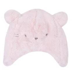 Cappello con pelo e orecchie rosa – chicco