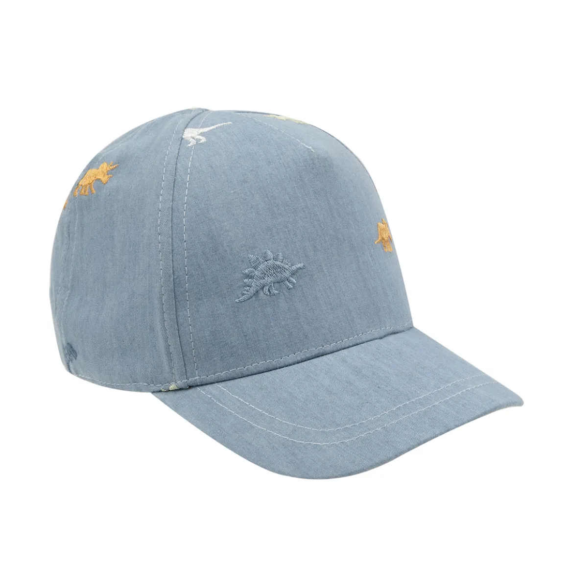 Cappello da baseball bimbo finto denim stampato