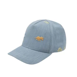 Cappello da baseball bimbo finto denim stampato