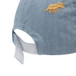 Cappello da baseball bimbo finto denim stampato