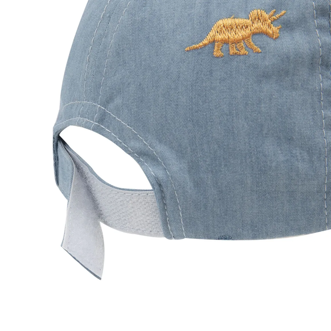 Cappello da baseball bimbo finto denim stampato