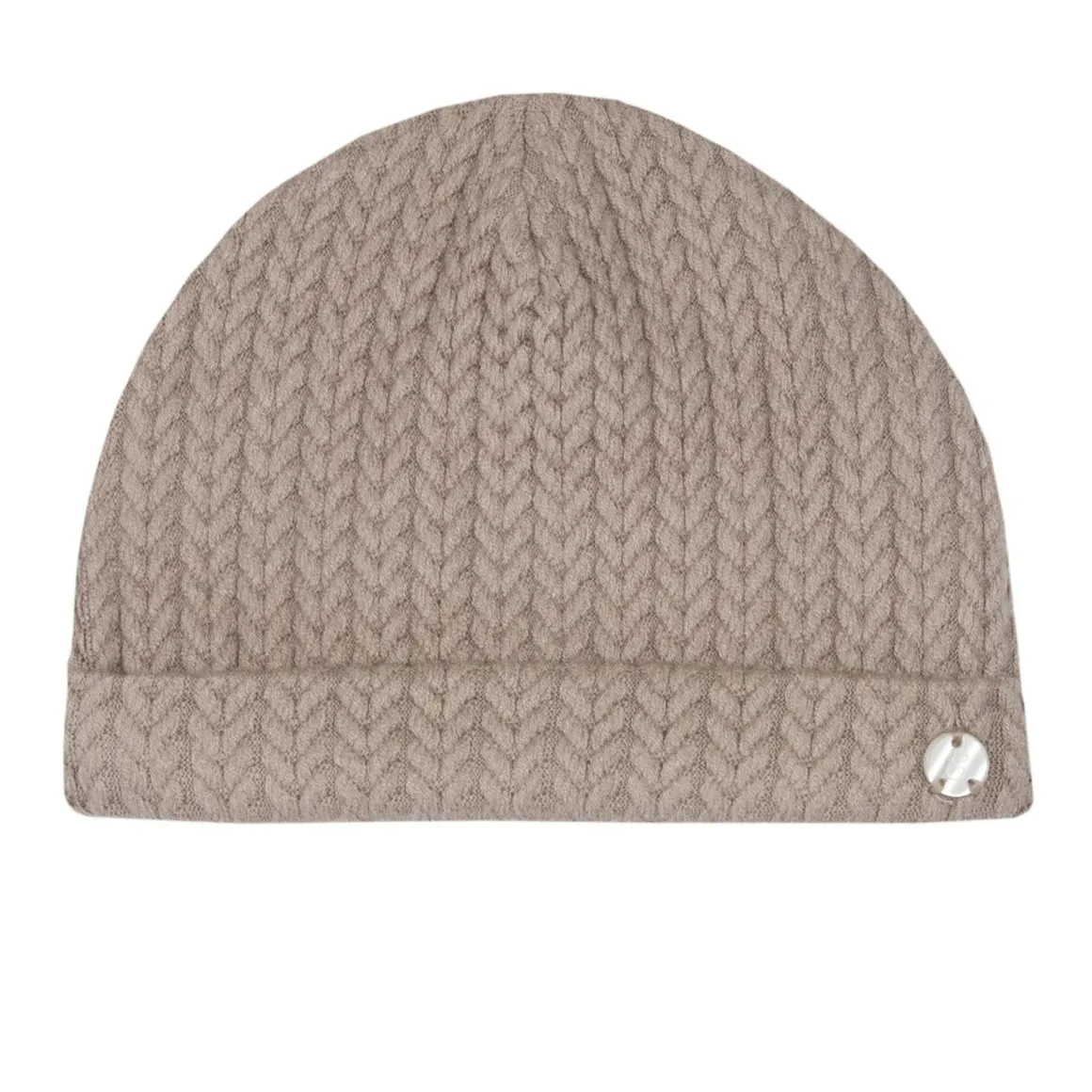 Cappello intrecciato con risvolto – chicco