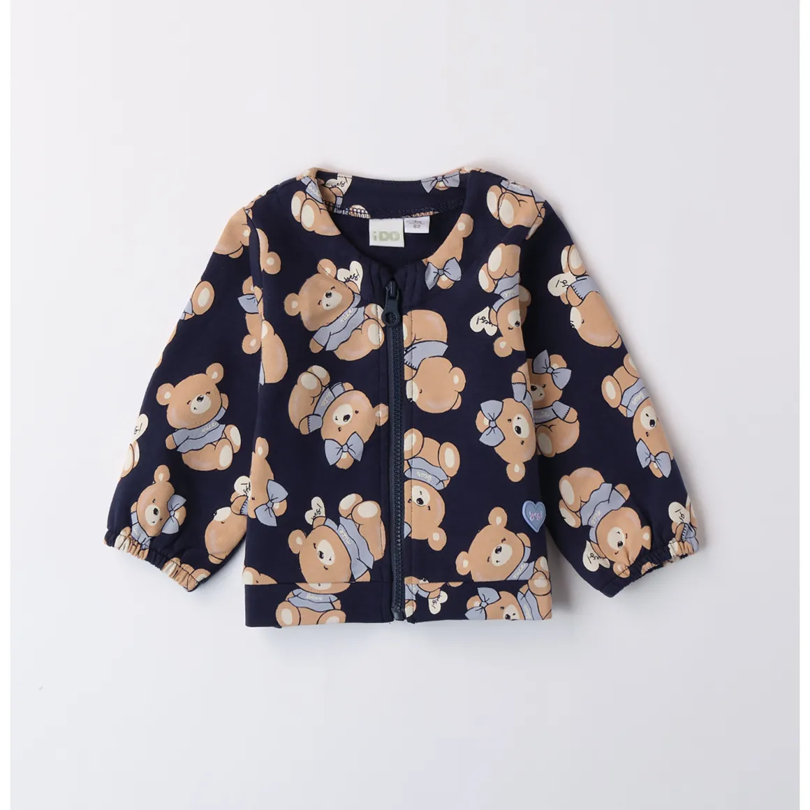 Cardigan felpa orsetti