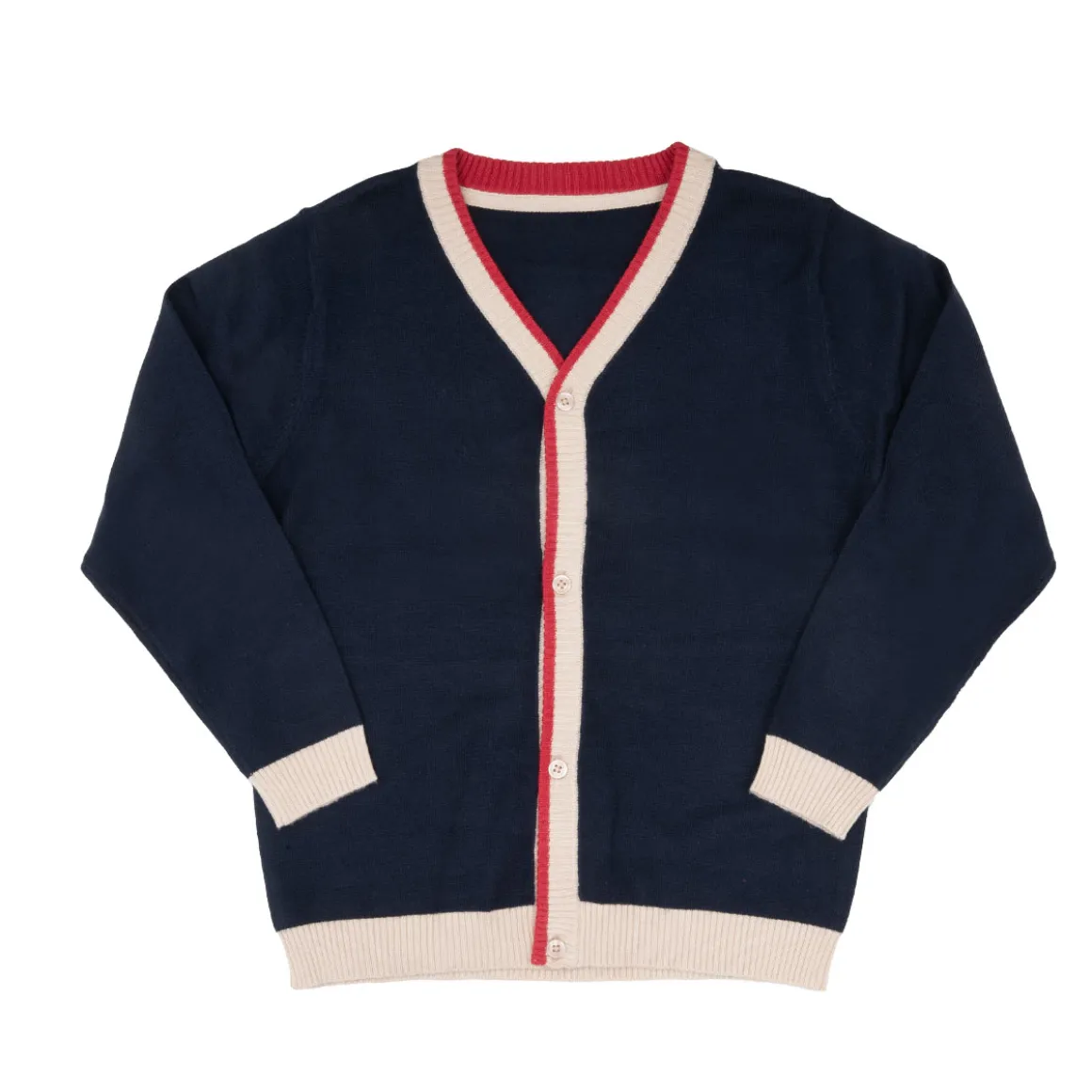 Cardigan tricot bimbo blue a bottoni