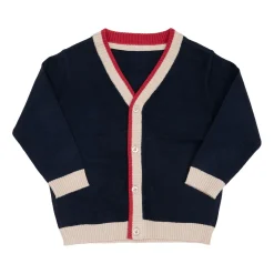 Cardigan tricot bimbo blu a bottoni