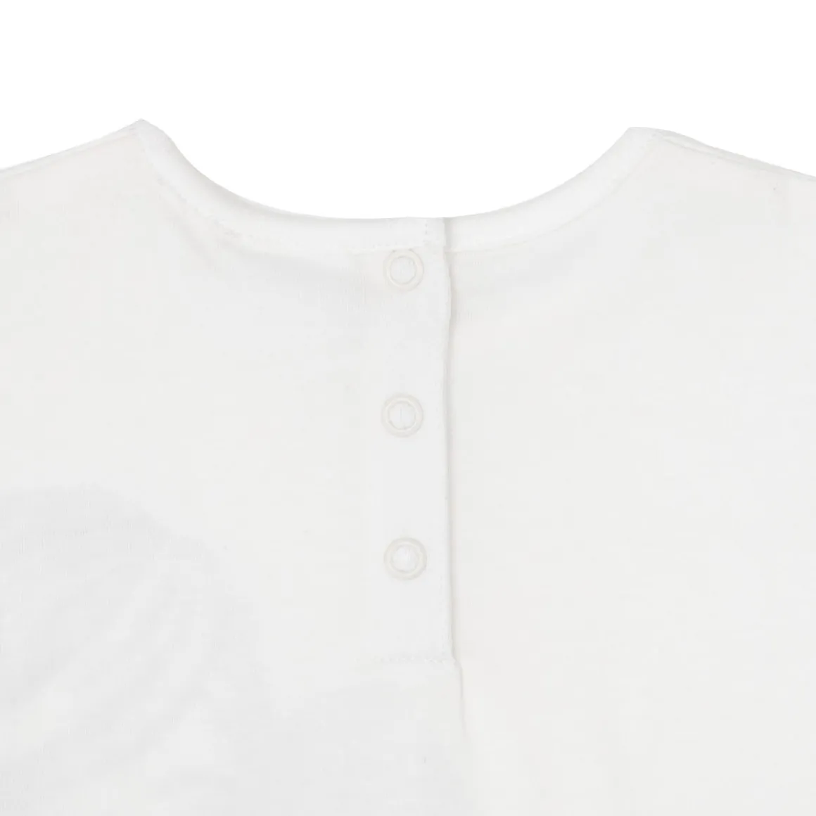 Casual t-shirt manica lunga bimba bianca stampata