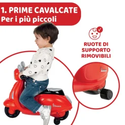 Cavalcabile vespa primavera rossa – divertimento in movimento