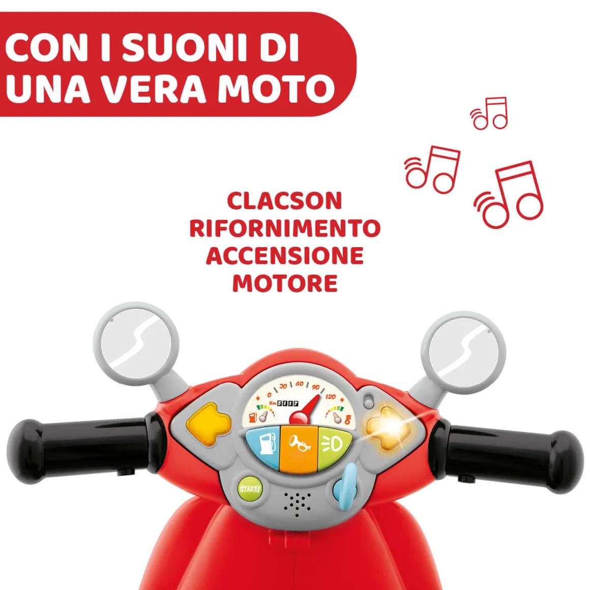 Cavalcabile vespa primavera rossa – divertimento in movimento