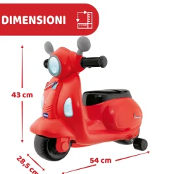 Cavalcabile vespa primavera rossa – divertimento in movimento