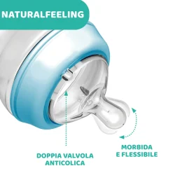 Chicco – biberon naturalfeeling bimbo, 6m+, 330 ml, flusso veloce