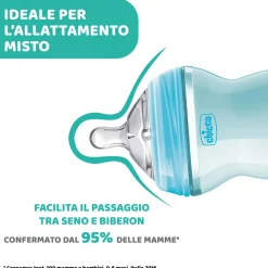 Chicco – biberon naturalfeeling bimbo, 6m+, 330 ml, flusso veloce