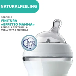 Chicco – biberon naturalfeeling neutro, 0m+, 150 ml, flusso lento