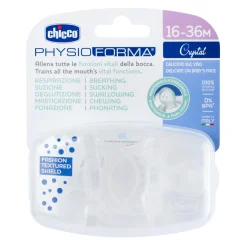 Chicco – physioforma gommotto crystalin silicone 2 pezzi | 16-36 mesi