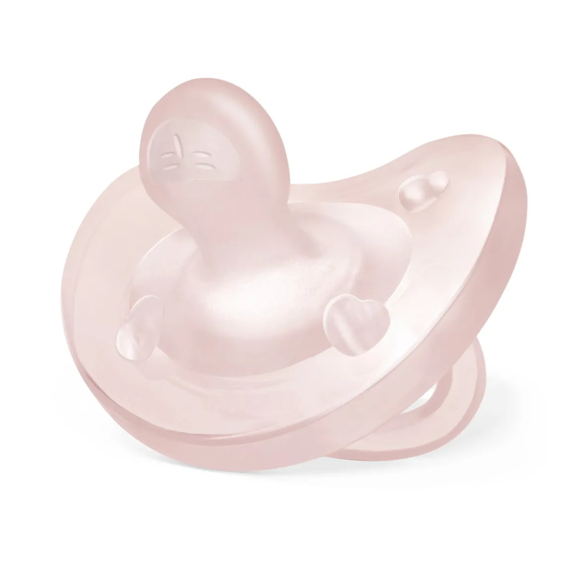 Chicco – physioforma gommotto rosa in silicone 2 pezzi | 2-6 mesi