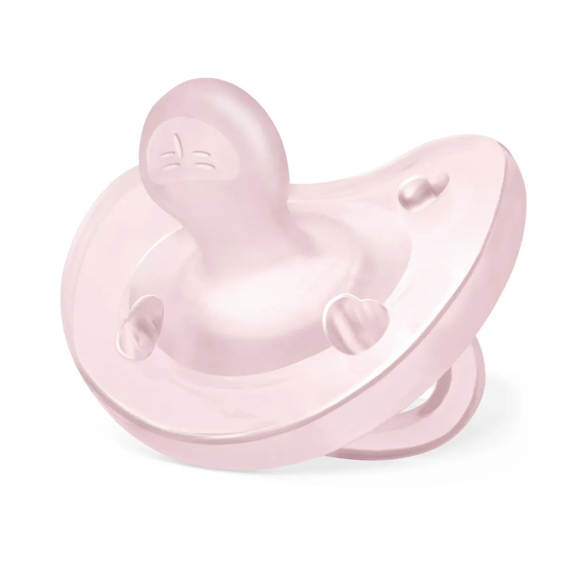 Chicco – physioforma gommotto rosa in silicone 2 pezzi | 2-6 mesi
