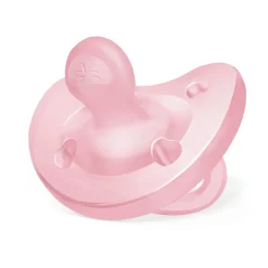 Chicco – physioforma gommotto rosa in silicone 2 pezzi | 6-16 mesi