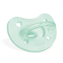 Chicco – physioforma gommotto azzuro/verde in silicone 2 pezzi | 2-6 mesi