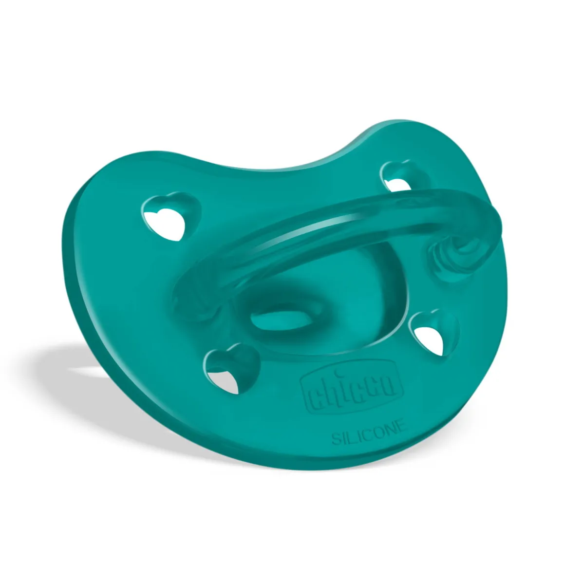 Chicco – physioforma gommotto blu/verde in silicone 2 pezzi| 16-36 mesi