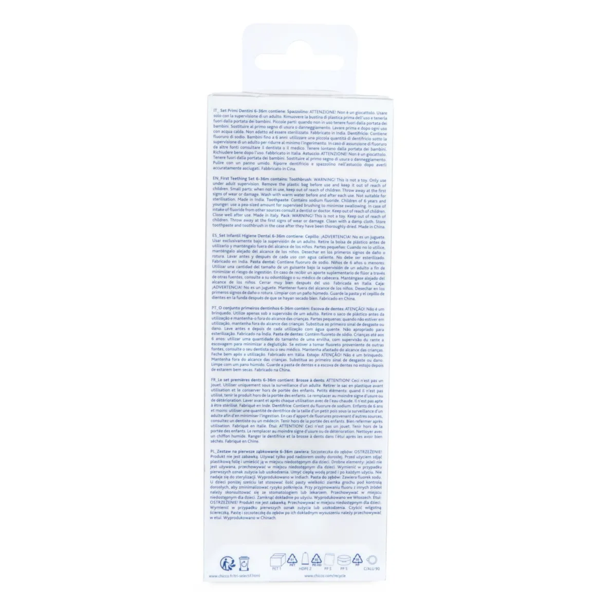 Chicco – set dentale 6m+ lilla