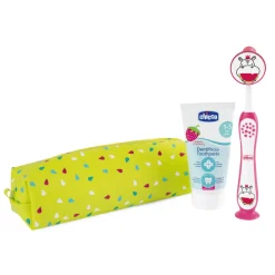 Chicco – set igiene orale rosa 36m+
