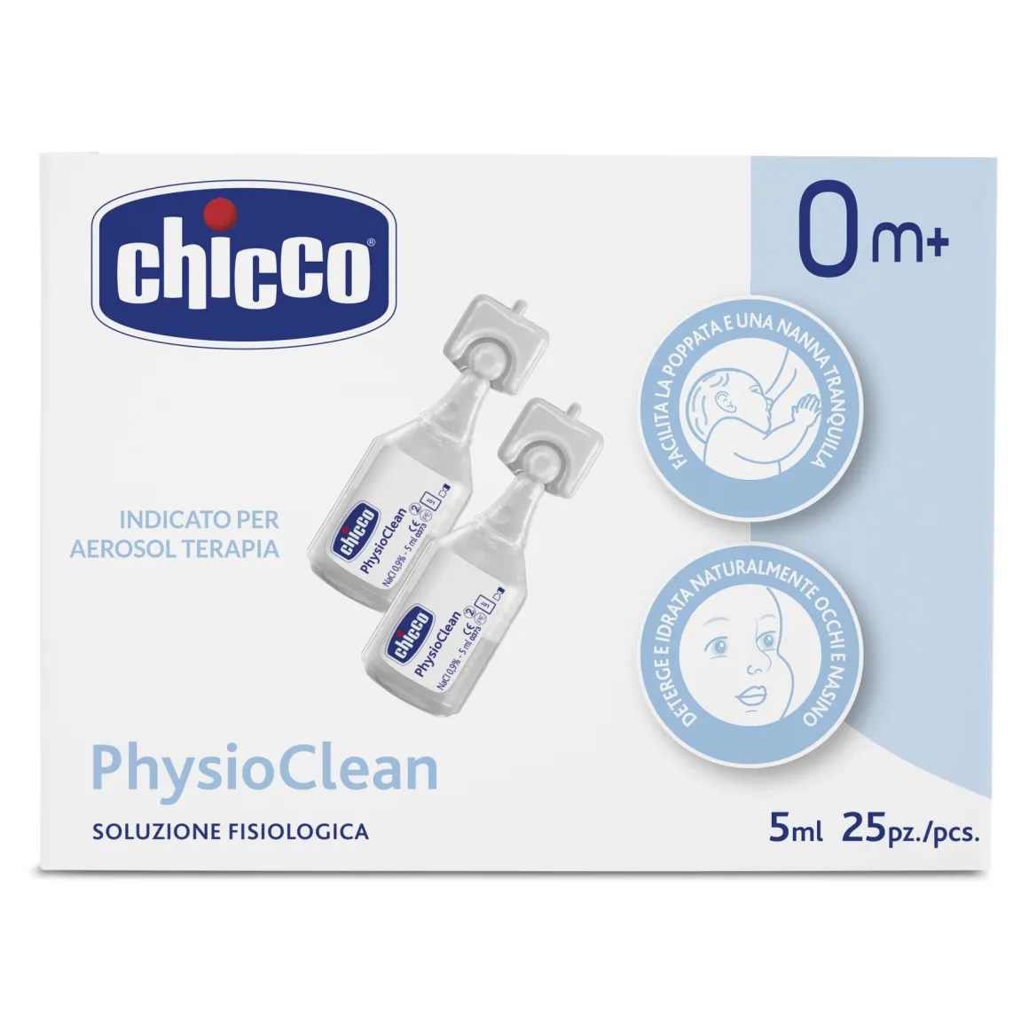 Chicco – soluzione fisiologica chicco physioclean 5 ml 25 pz