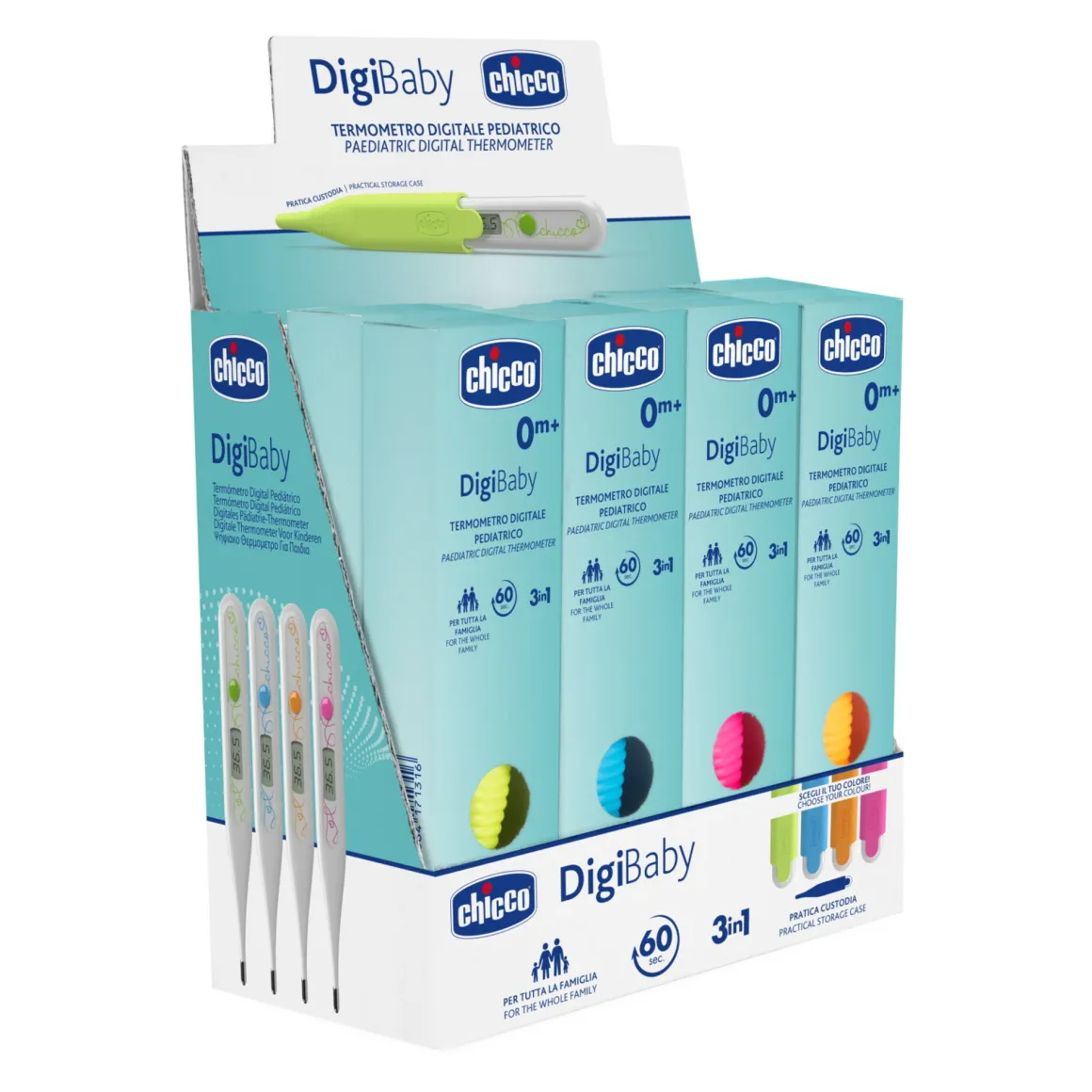 Chicco – termometro digitale digi baby – articolo assortito 4 colori