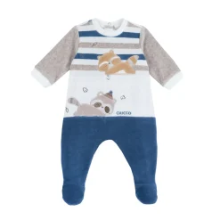 Chicco – tutina con apertura patello – in ciniglia