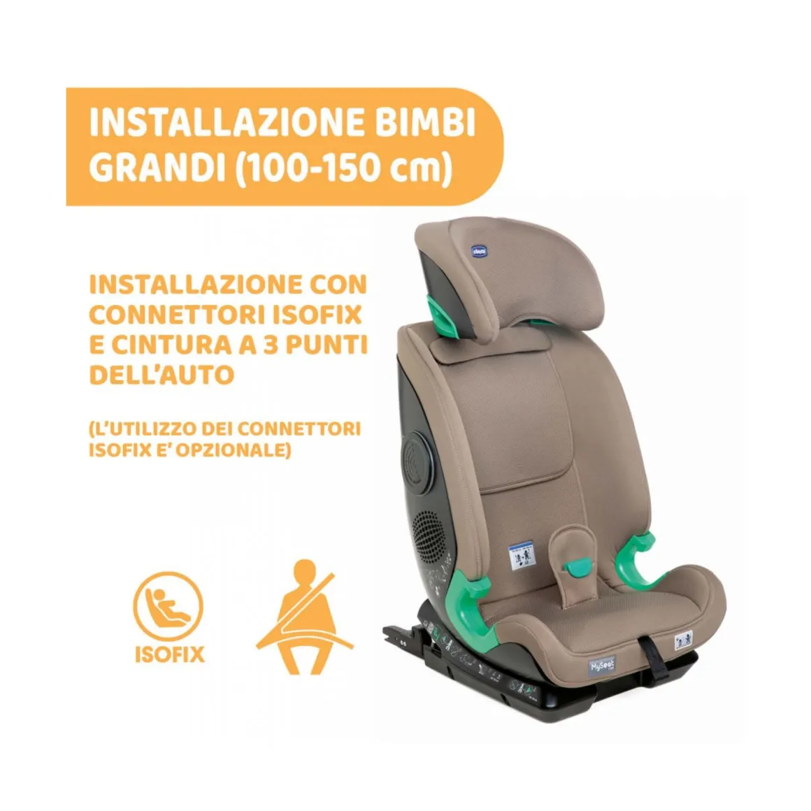 Chicco my seat i-size desert taupe