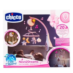 Chicco next2dreams giostrina rosa – sogni incantati