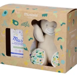 Cofanetto musti peluche + acqua profumata – mustela