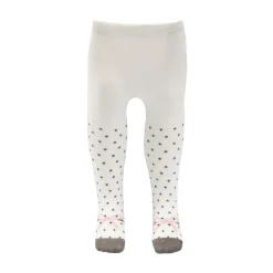 Collant bimba panna stampa allover