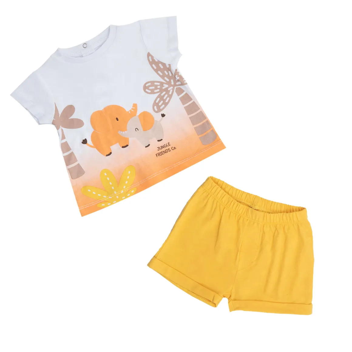 Completino 2 pezzi bimbo giallo