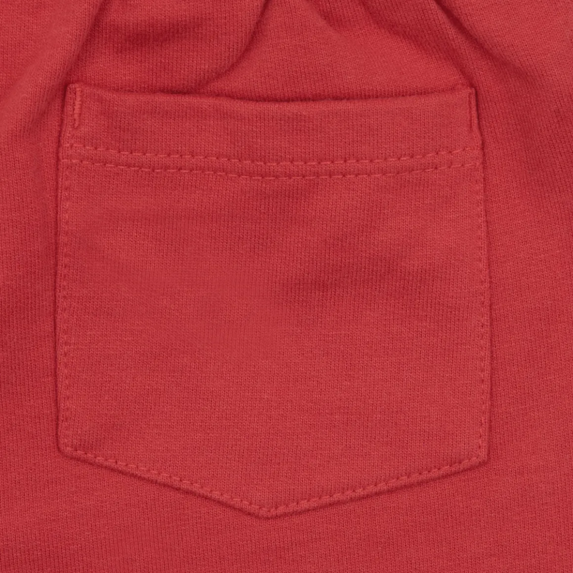 Completo bimbo rosso/beige con stampa