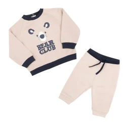 Completo jogging bimbo beige