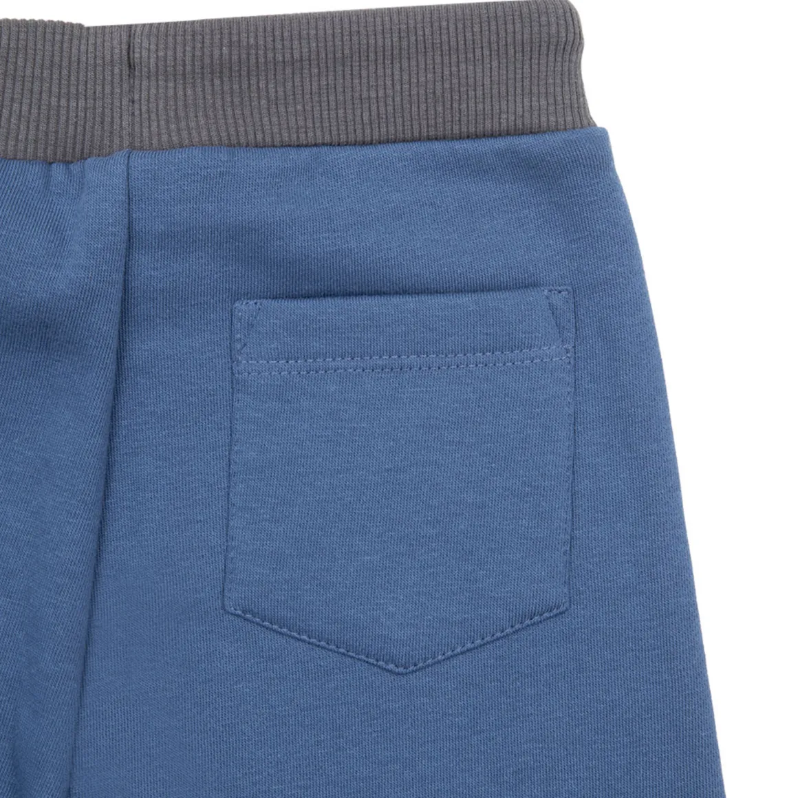 Completo jogging bimbo bicolor blu/grigio