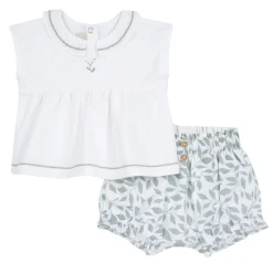 Completo maglietta e pantaloncini, in cotone