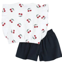 Completo maglietta e pantaloncini, in cotone