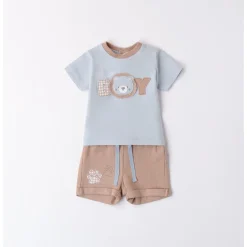 Completo mc t-shirt leone short waffle