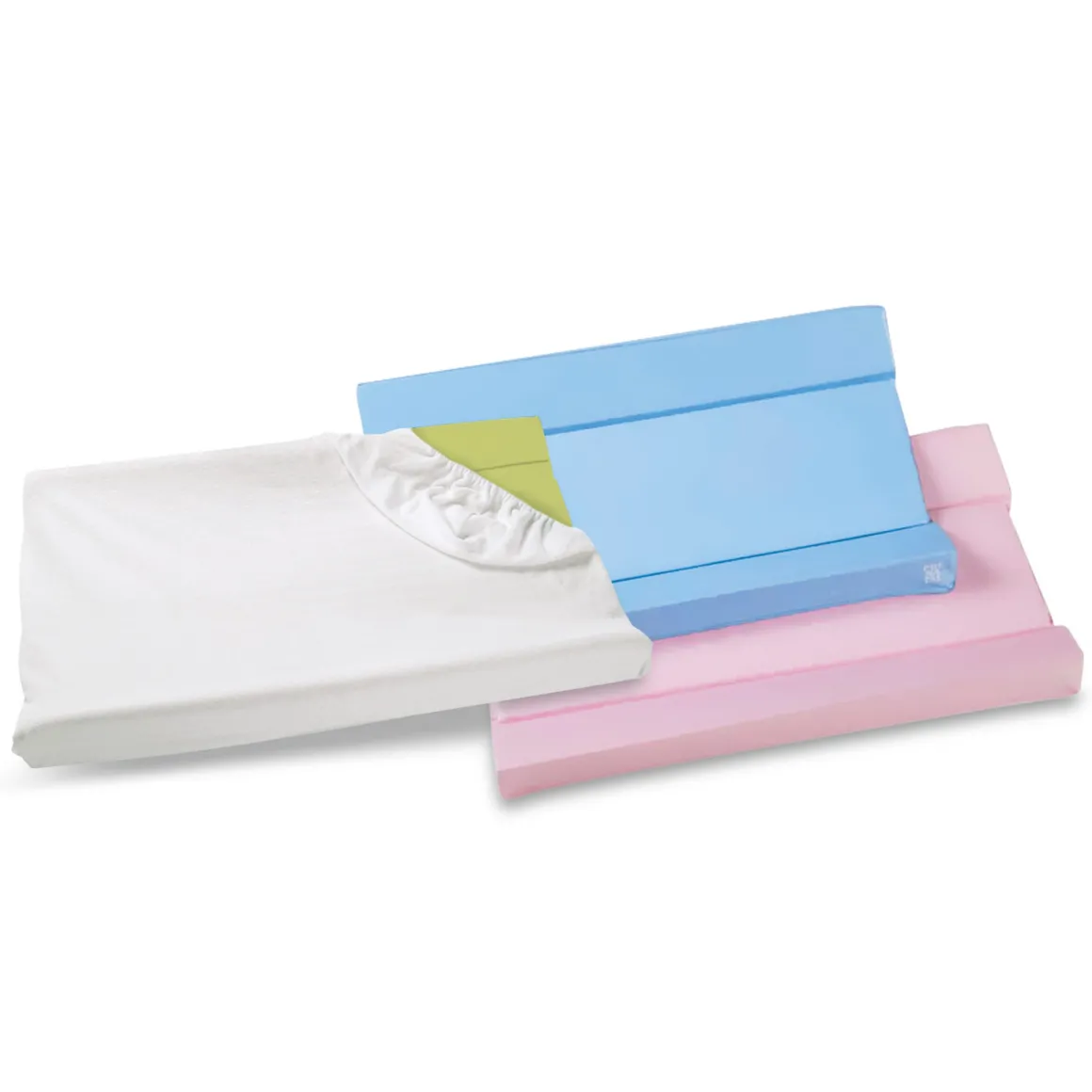 Coprimaterassino fasciatoio in spugna bianco 50×85