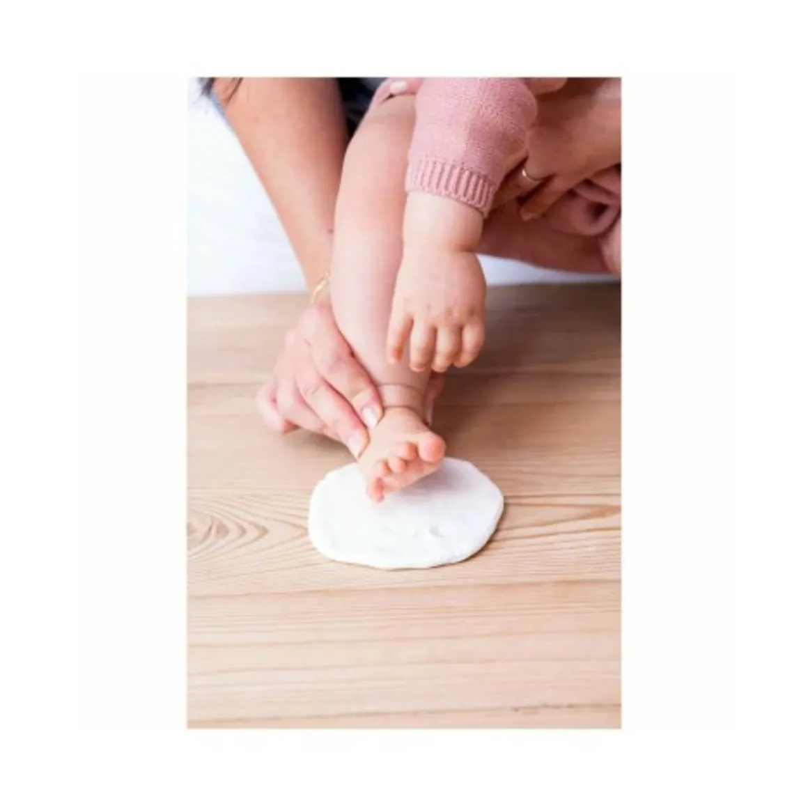 Cornice semplice bianca per impronte e foto del neonato – tiny love